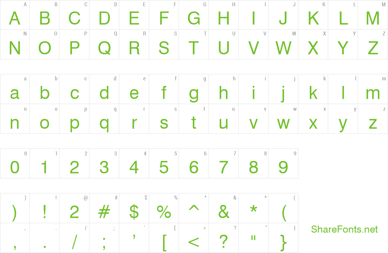 Font MicroLogic Symbols preview